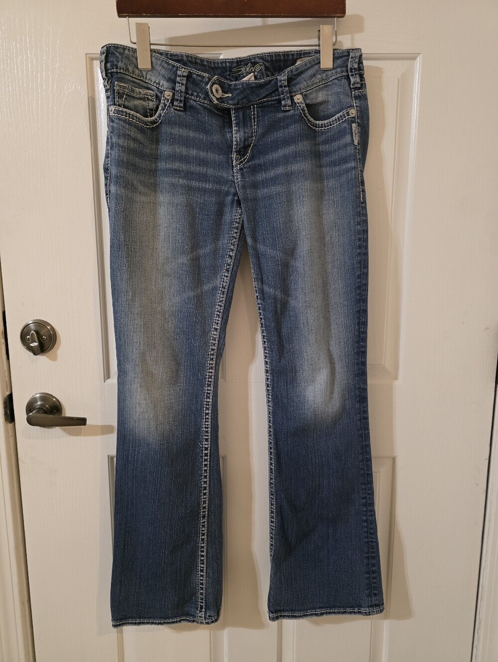 Silver Jeans Women's Dark Blue Flare Jeans